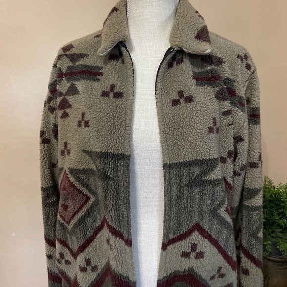 Vintage Rare Woolrich Sm. Aztec Wool Jacket USA - Picture 2 of 11